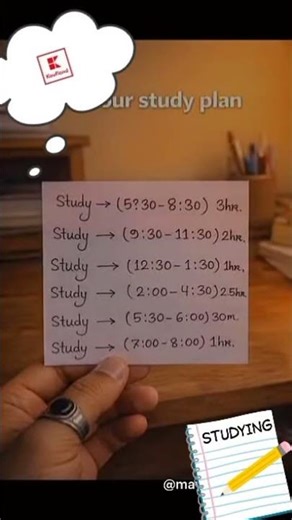 ✨Best Daily Study Plan 📚 | 7 Hour Study Time Table | Student Motivation #shorts