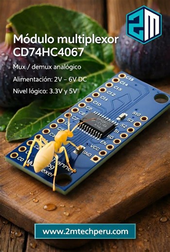 Módulo multiplexor CD74HC4067 (2) #2mtechperu #huanuco #arduino