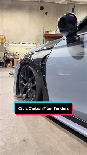 Installed Carbon Fiber Fenders on 11th Gen Civic #11thgencivic #fyp #foryoupage #explore #explorepage✨