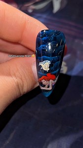 This was the second half of the Moana set 😆🐚 #pressonnails #littlemermaid #thelittlemermaid #nailart #nails #ariel #disney #disneyprincesses | Vivian Xue