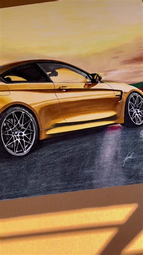 Finally DONE with the M4! 🏁🔥🔥 #drawing #car #auto #art #cardrawing #bmw #bmwm4