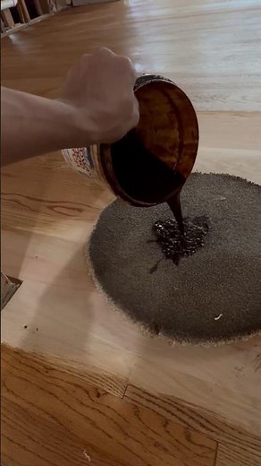 flooring refinishing Applying stain with buffer #hardwoodfloorsanding #hardwoodflooring #diy