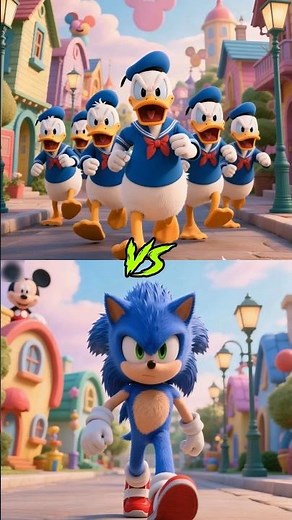 Donald Ducks VS Sonic, knuckles, Rouge The Bat, Tails, Amy Rose, Super Sonic, Metal sonic 💥