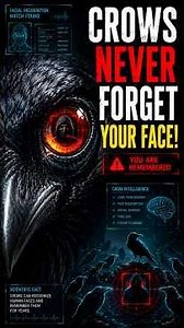 Did you know that a crow can remember your face for years?