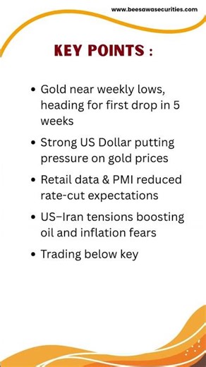 Gold Weekly Outlook: Bearish Trend Ahead? | XAU/USD Analysis This Week | #beesawainvestments
