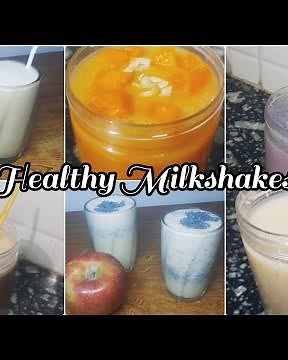 6 types of healthy Milkshakes | how to make milkshake #milkshake