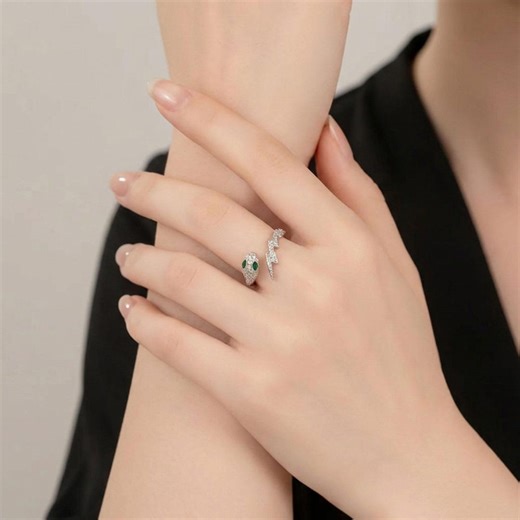 Silver Snake Ring - Rings for Men - Thin Spiral Snake Ring - Mens Jewelry Rings - Etsy