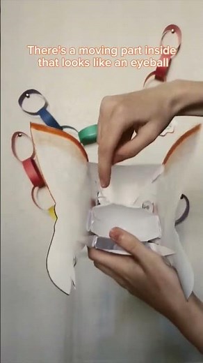 Here's how I make my puppets blink! #art #puppet #paperdragon #papercraft #tutorial #paperart #paper