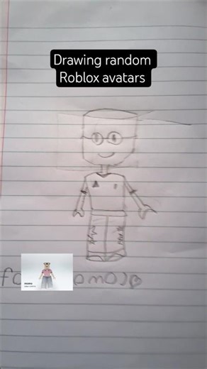 drawing random Roblox avatars #Roblox