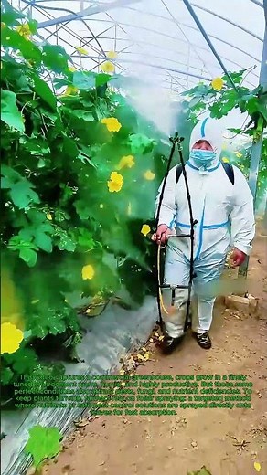 Commercial Greenhouse Management Pest Control Methods: Farmers Keep Plants Healthy Foliar Spraying