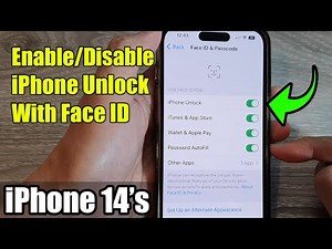 iPhone 14's/14 Pro Max: How to Enable/Disable iPhone Unlock With Face ID
