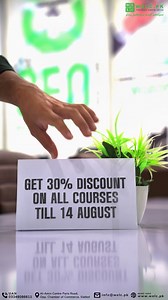 3.5K views · 35 reactions | Don’t miss this limited-time opportunity to join our course at a 30% discount. Offer valid until 14th August. Take the step toward your success now! #onlinelearning #courseoffer #skilldevelopment #discountcourse #learnonline | Welc.pk | Facebook