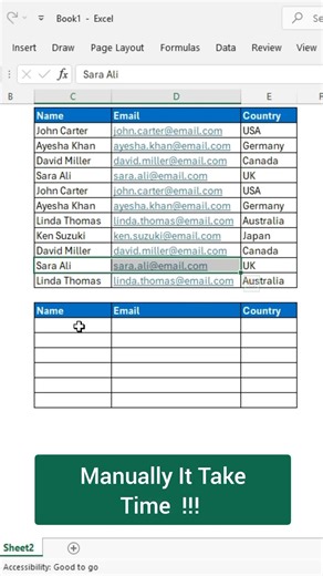 Get Unique Data Set In Seconds In Excel #excel #exceltips #exceltrick #exceltutorial
