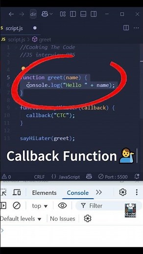 JS interview Q85: What is a Callback Function? 📞🕵️‍♀️ #javascriptinterview #callbacks #devshorts