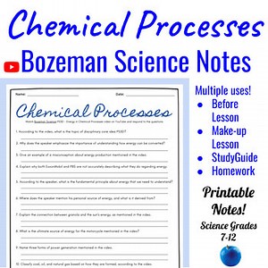 PS3D - Energy in Chemical Processes Video Comprehension | Bozeman Science