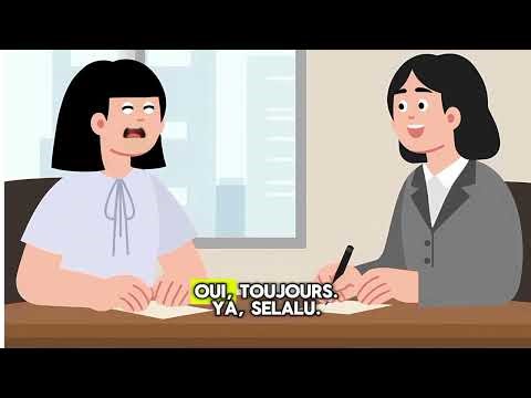 Animation d'entretien d'embauche en français