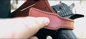 KHS343 Horizontal Shoulder & Belt Holster with Double Magazine Pouch RH Fits Colt Ruger Springfield Taurus 1911 Handmade! Free Extension for Big Body Size!