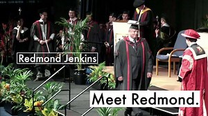 72K views · 1K reactions | A graduation proposal! Yesterday, Redmond proposed on stage to girlfriend Kelly!  | University of South Wales | Facebook