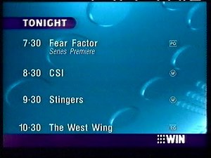 WIN Television - Lineup and Ident (19.2.2002)