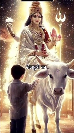 नवदुर्गा गाथा | नवरात्रि का पहला दिन | जय माँ शैलपुत्री | #viral #mata #jaimatadi #navratri #shorts