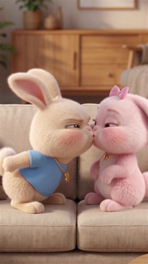 Ep. 28 — It started with one kiss 😘 Then she kissed him back. Then he kissed her back. Nobody was willing to be the one who stopped. Tag whoever always has to get the last word 😘 #bunnylove #couplegoals #funnyanimals #kisses #relationshiphumor
