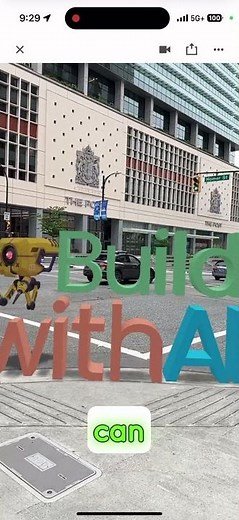 Location based AR using Geospatial API from Google