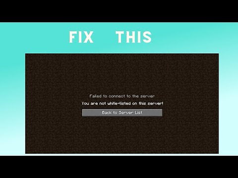 How to Fix “You are not white listed on this server!” on Minecraft