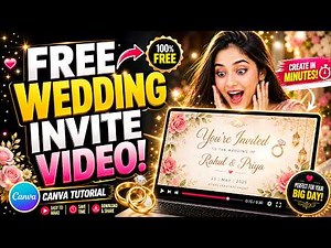Canva Wedding Invitation Video Tutorial (No Experience Needed!)
