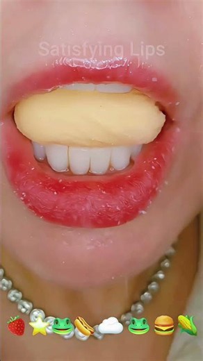 Which Satisfying ASMR Eating Emoji Food Challenge Shall We Eat Next? #satisfyinglips #mukbang #asmr