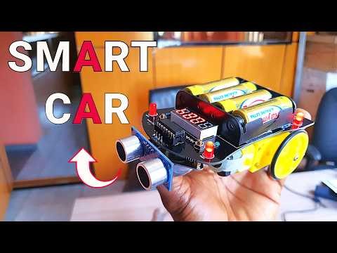 Smart car ( obstacle avoidance with ultrasonic sensor)