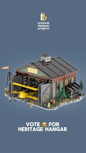 LEGO Airplane Hangar MOC for Bricklink Designer Program 2028 Wave 1 #lego #bricklink #legomoc #afol