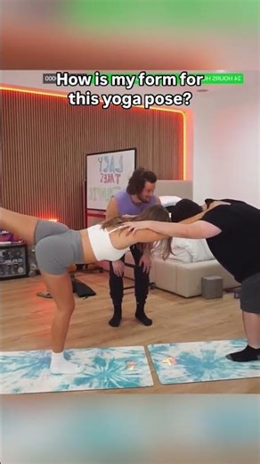 How is my form for this yoga pose? #skybri #skybriclips #lacy #yoga #yogapose #faze #fazeclan