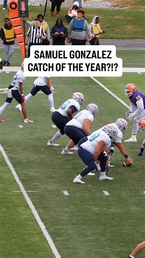 CATCH OF THE YEAR⁉️🚨 @thesamgonzalez comes down with the outstanding one handed snag!🔥🔥 | MNU Pioneer Football