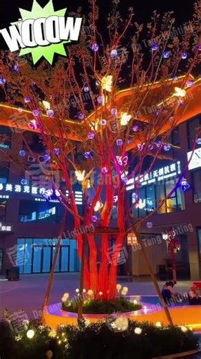 🌳 When Trees Light Up the Night — Tree Lighting Decor 🌳