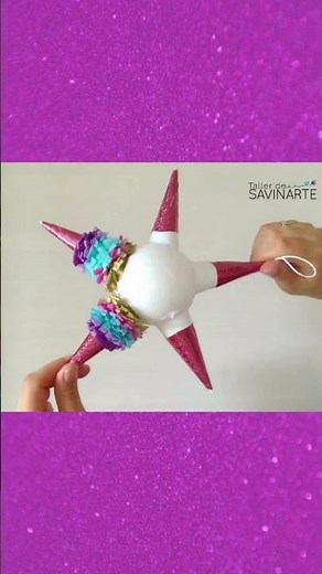 DIY Mini Piñata I Estrella ⭐️ I Decoración paso a paso