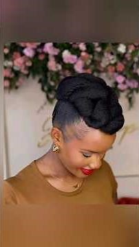 protective Natural Hairstyles 😍 no gel #hairstyle