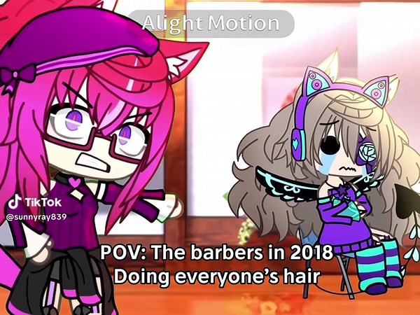 Colorful Gacha Hairstyles Transformation
