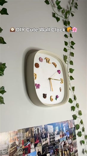 DIY Trendy Wall Clock 🕰️🥐🎀