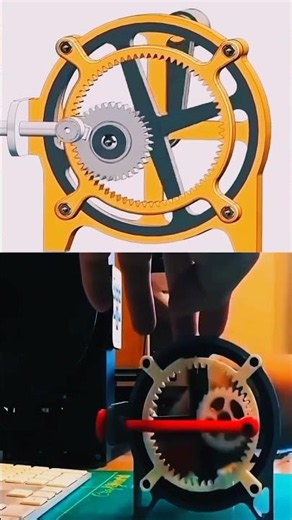 This Hidden Mechanism Converts Rotation into Linear Motion ⚙️🔥#MechanicalEngineering #Engineering