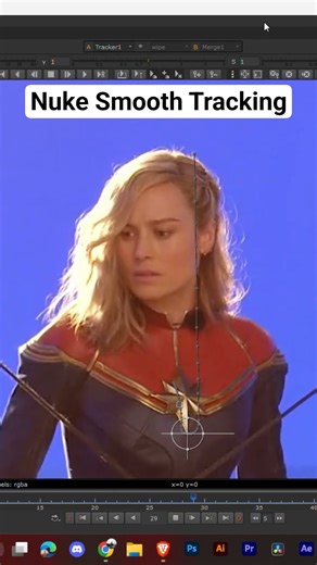 Nuke smooth tracking #nuke #tracking #tutorial #shortsviral #new #vfx #vfxbreakdown #cleanupartist