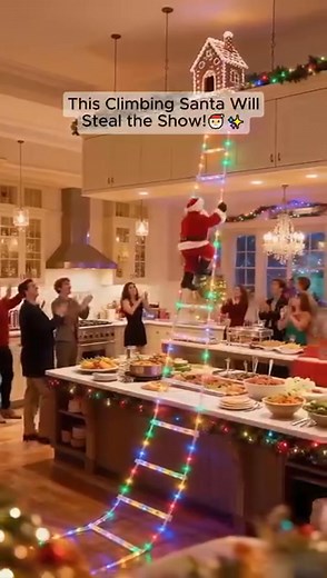 This Christmas, don’t just decorate — dominate. 💪🎄 Our Climbing Santa Ladder turns your house into a holiday showstopper. 🎅✨ ✅ 8 dazzling light modes ✅ Weatherproof & easy setup ✅ The decoration everyone will talk about Tap “Add to Cart” and be the wow house this season! 🌟 | Getaheade$57-