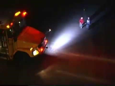 Pedestrian School Bus Safety Light: Gardian Angel prevents school bus crashes. School bus lighting | Steve Gardner