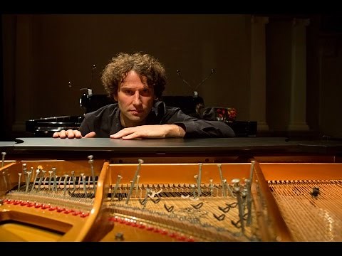 David Greilsammer demonstrates a prepared piano