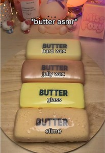 Butter ASMR: Wax vs. Glass vs. Slime