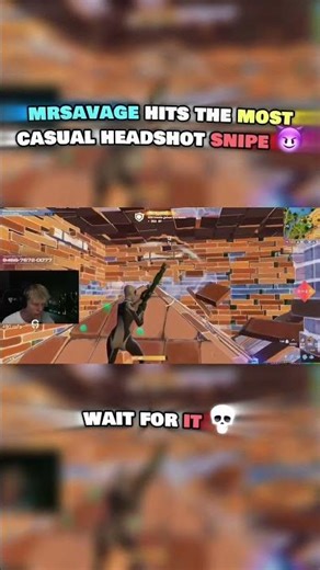 MRSAVAGE HITS The Most CASUAL HEADSHOT SNIPE 😈 | #fortnite #chapter7season2 #mrsavage
