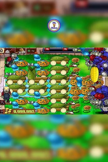 Plants vs Zombies Survival Short Flags 3537-3538 #games #viral #foryou