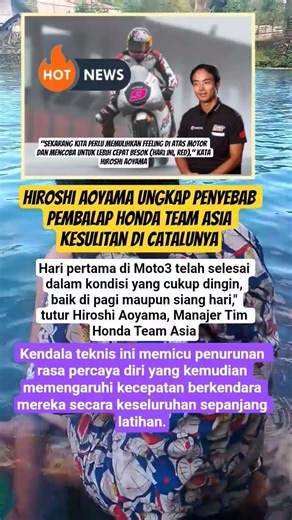 Hiroshi Aoyama Ungkap Penyebab Pembalap Honda Team Asia Kesulitan di Catalunya