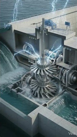 How water dam generate electricity