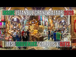 Inside Istanbul Grand Bazaar 4K | Souvenirs, Carpets, Shops & Prices (Kapalıçarşı)
