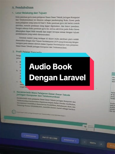 Fitur Audio Book di Aplikasi MyPortal MihapeSchool #laravel #smkbisa #portalsekolah #fypシ゚viral